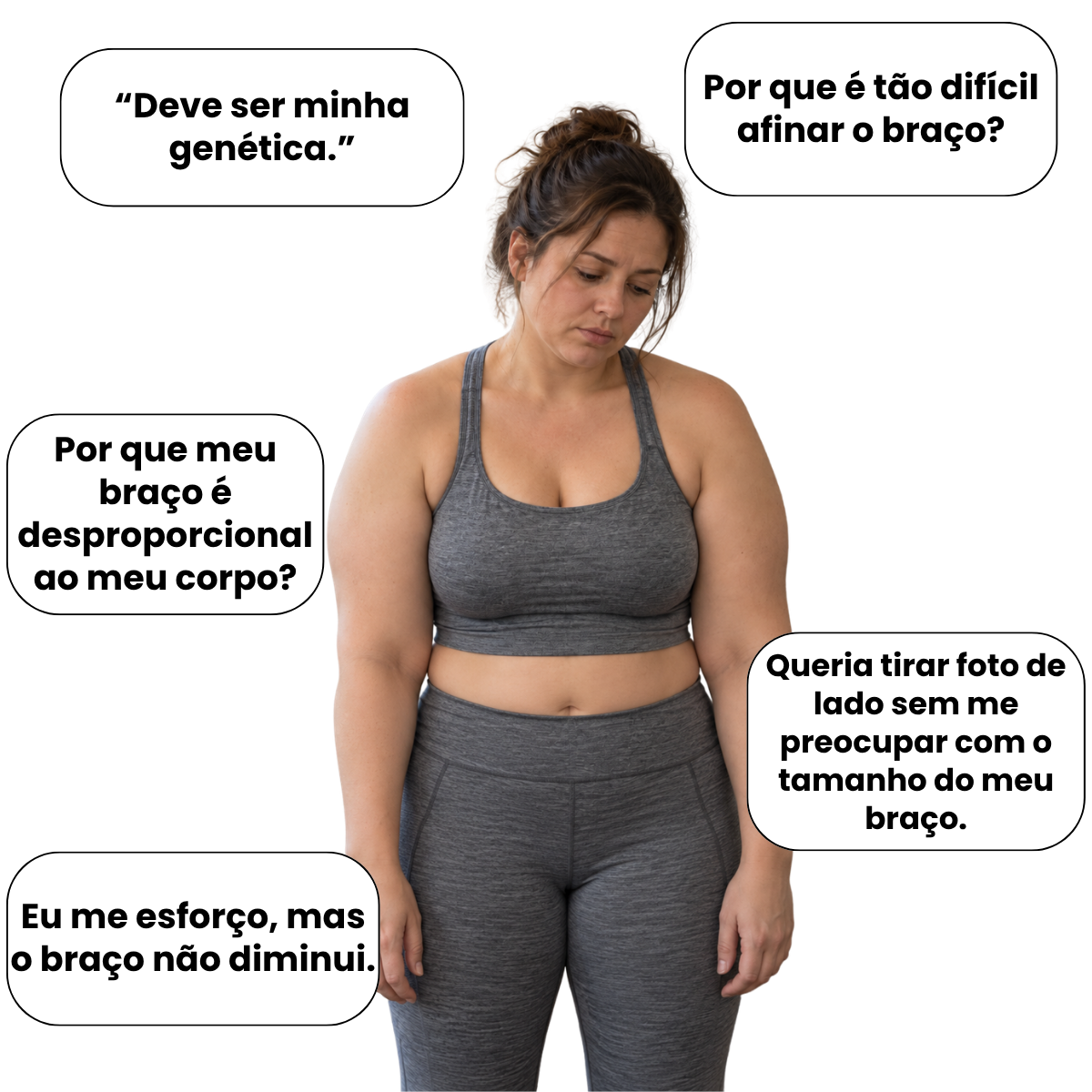 Pensamentos de quem não aguenta mais o braço grande